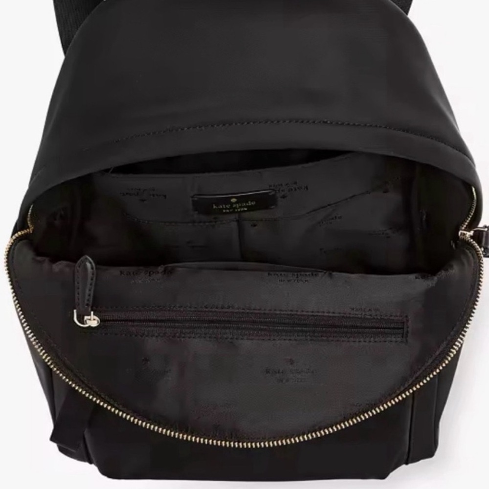 Kate Spade New York Karissa Nylon Medium Black Backpack - Picture 6 of 12